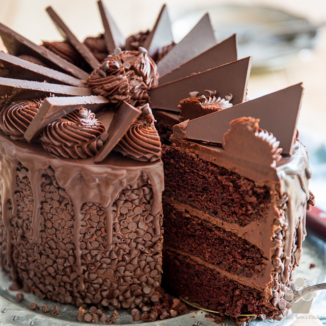 Image result for spectacular dark chocolate cake