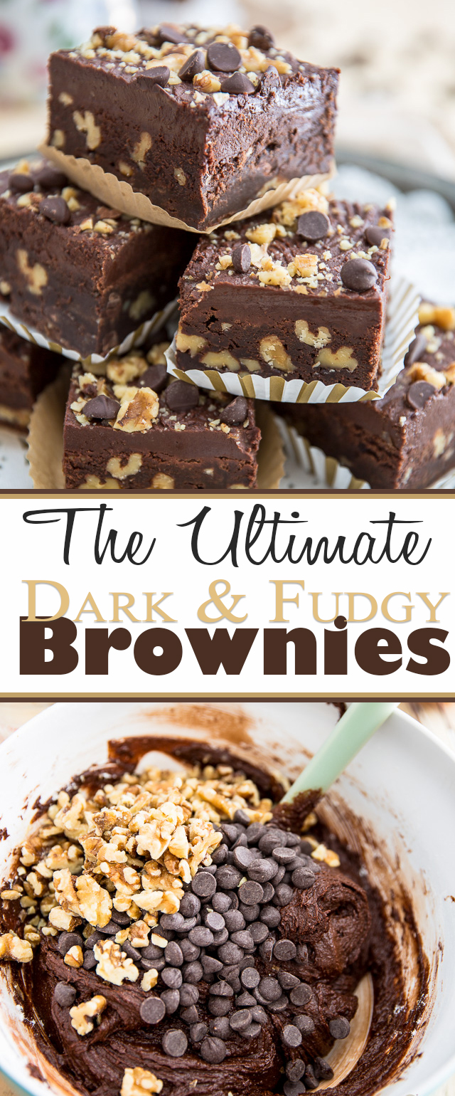 Ultimate Dark Fudgy Brownies | eviltwin.kitchen