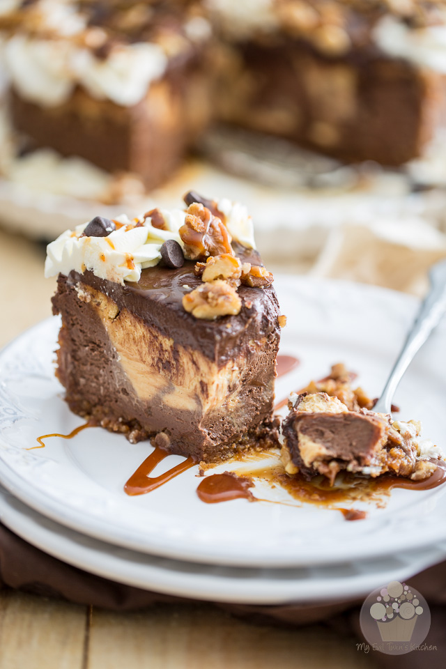 Chocolate Salted Caramel Cheesecake