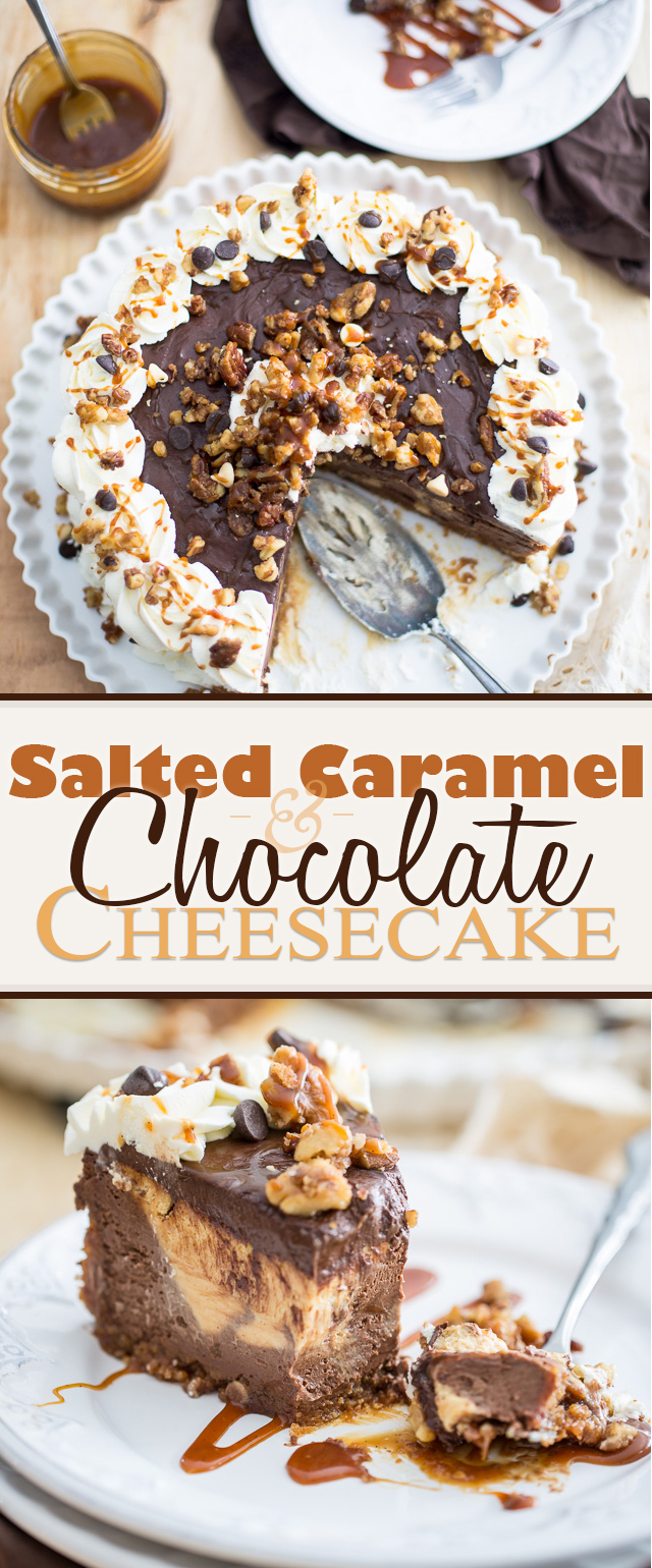 Chocolate Salted Caramel Cheesecake