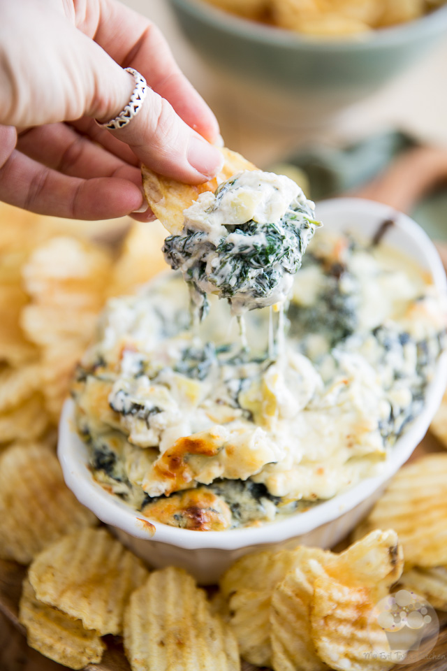 Cheesy Artichoke Spinach Dip | eviltwin.kitchen