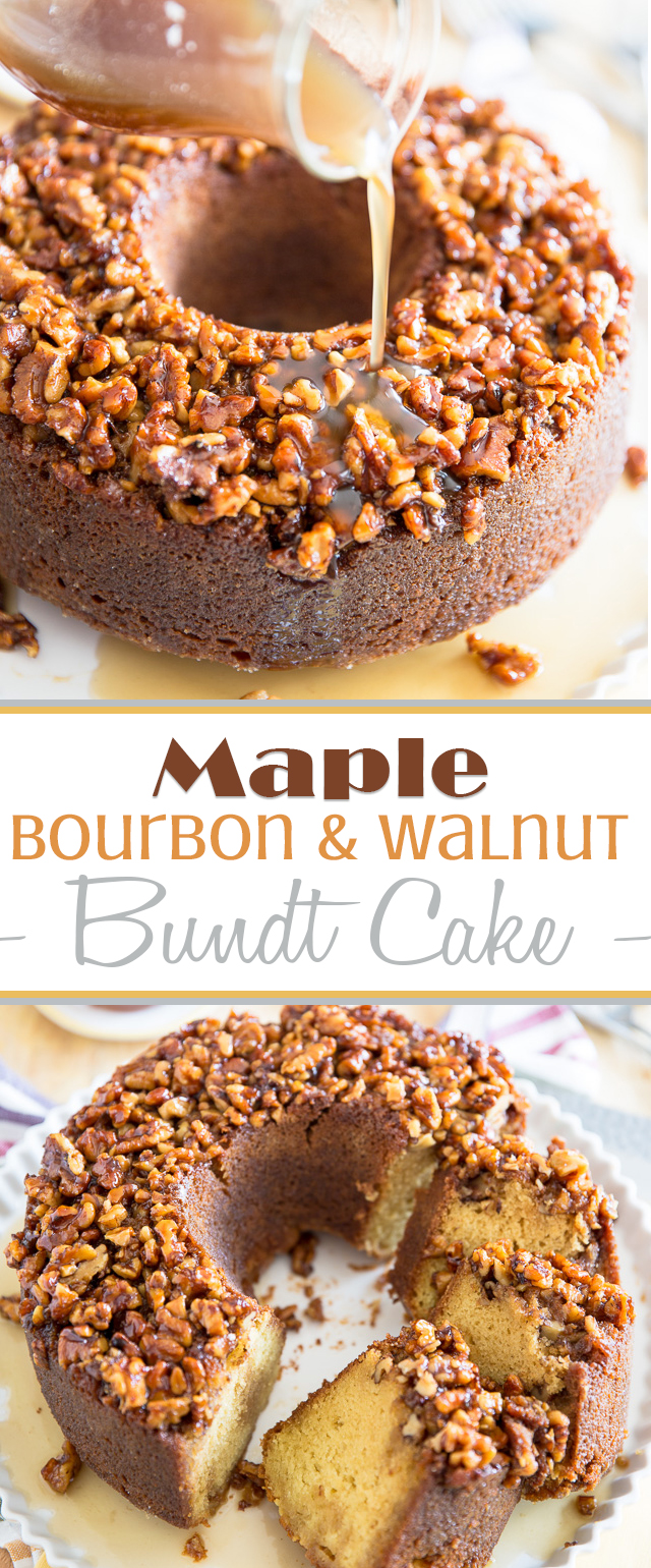 Maple Bourbon Walnut Cake | eviltwin.kitchen