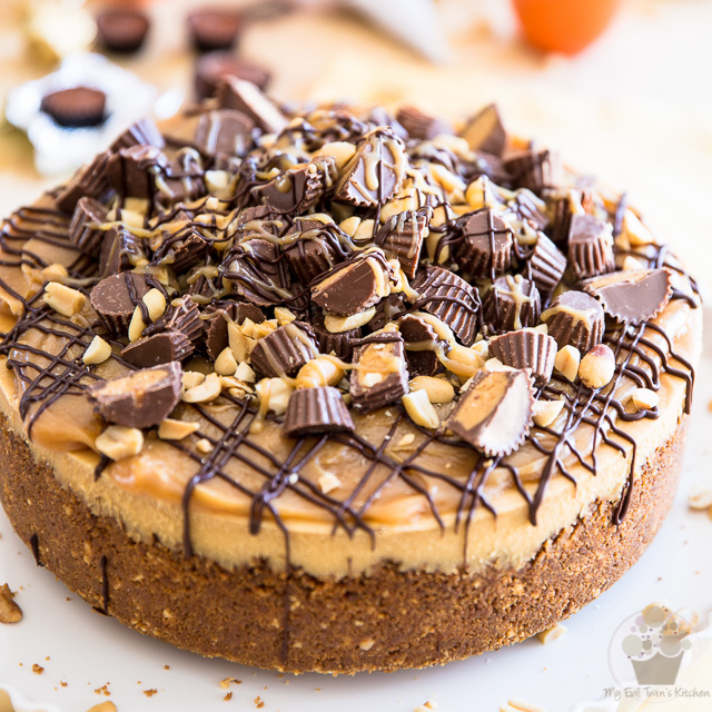 Reese's Peanut Butter Cup Cheesecake • My Evil Twin's Kitchen