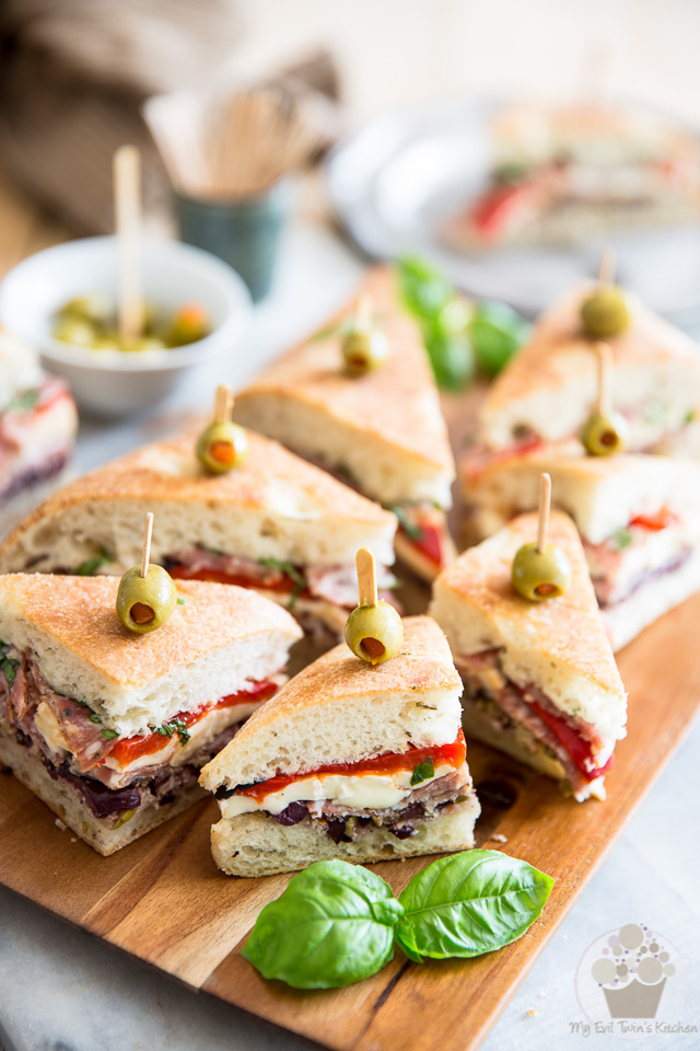 The perfect sandwich for your next picnic: on top of being super pretty, this Tapenade Salami Sandwich is crazy tasty, real easy to make and very portable, too! 