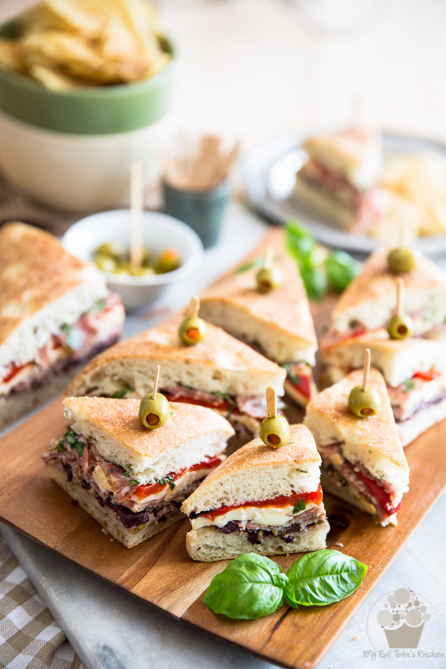 The perfect sandwich for your next picnic: on top of being super pretty, this Tapenade Salami Sandwich is crazy tasty, real easy to make and very portable, too! 