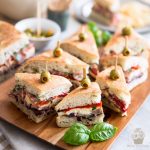 The perfect sandwich for your next picnic: on top of being super pretty, this Tapenade Salami Sandwich is crazy tasty, real easy to make and very portable, too!