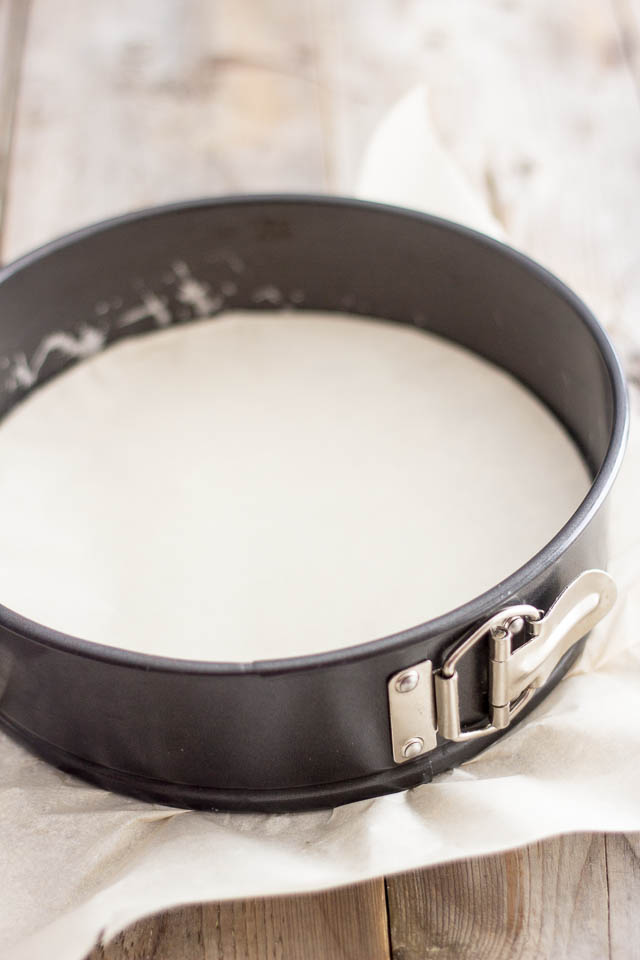How to line a springform pan with parchment paper