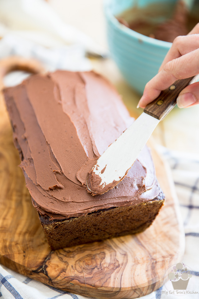 Marbled Chocolate Banana Bread with Chocolate Cream Cheese Frosting by My Evil Twin's Kitchen | step-by-step instruction on eviltwin.kitchen