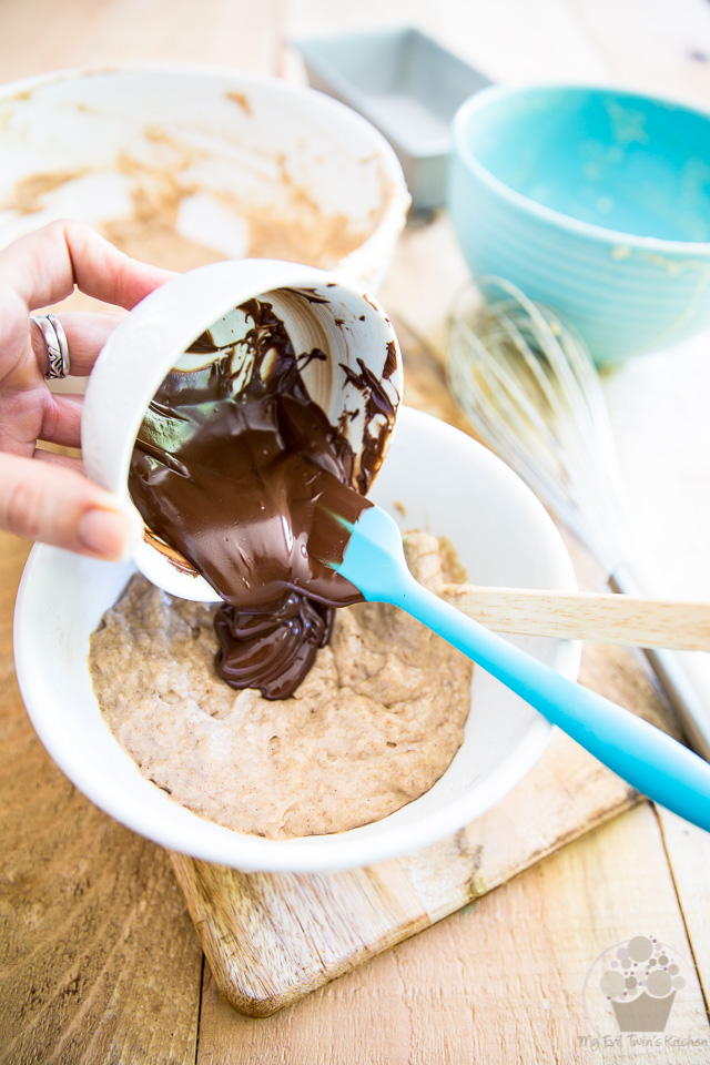 Marbled Chocolate Banana Bread with Chocolate Cream Cheese Frosting by My Evil Twin's Kitchen | step-by-step instruction on eviltwin.kitchen