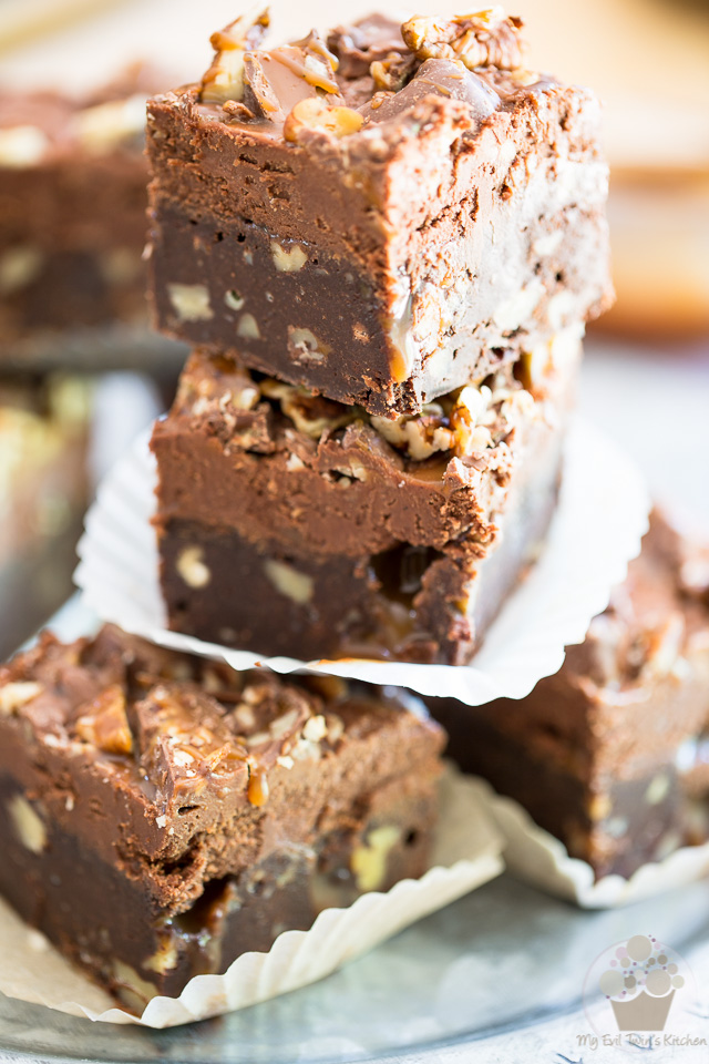 Fudgy and intensely chocolate-y, topped with a delicious caramel frosting, stuffed with loads of Turtles minis and pecans and oozing with the most delicious caramel sauce, these Turtle Poke Brownies are an experience your taste buds won't soon forget! 