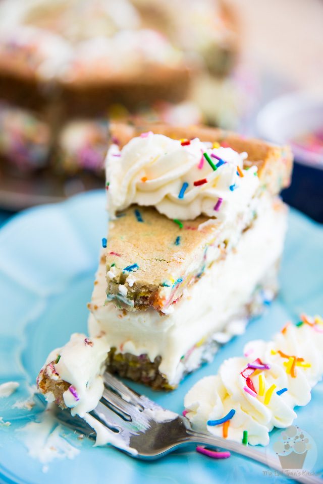 Turn a summer favorite into a real party with this White Chocolate Funfetti Giant Ice Cream Sandwich. Guaranteed to please the kid in you (and well, probably real kids too!) 