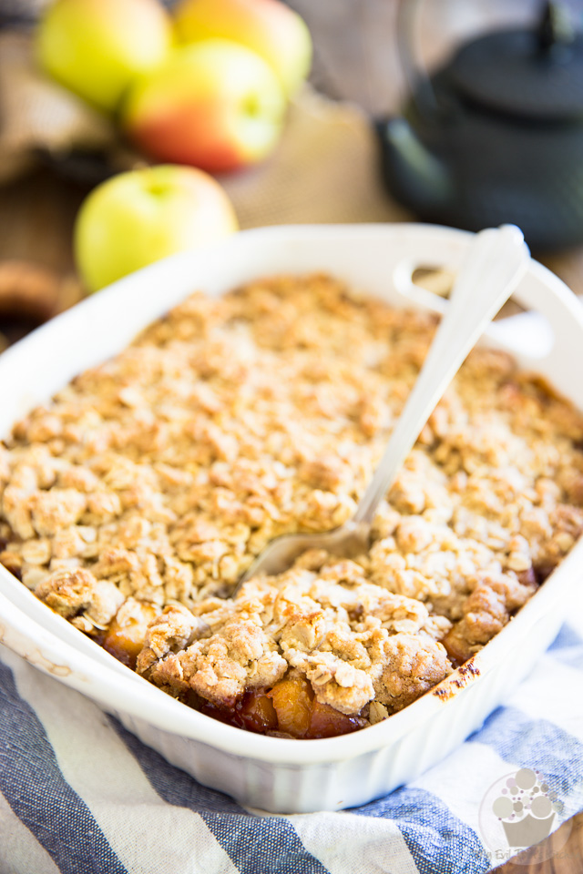 Quick and easy to make, this Caramelized Apple Crumble puts a twist on a classic weeknight dessert that the whole family will love! 