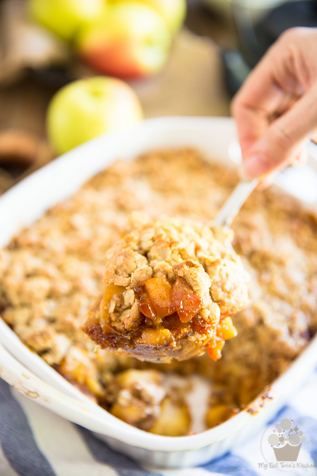 Quick and easy to make, this Caramelized Apple Crumble puts a twist on a classic weeknight dessert that the whole family will love! 