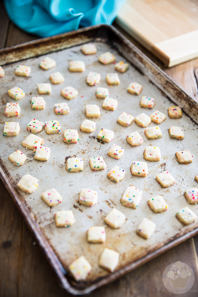 Funfetti Shortbread Tidbits by My Evil Twin's Kitchen | Step-by-step instructions on eviltwin.kitchen