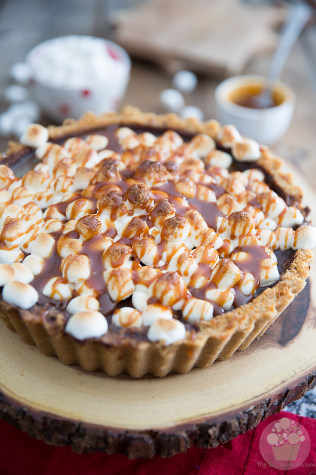 Salted Caramel S'mores Pie by My Evil Twin's Kitchen | Recipe on eviltwin.kitchen