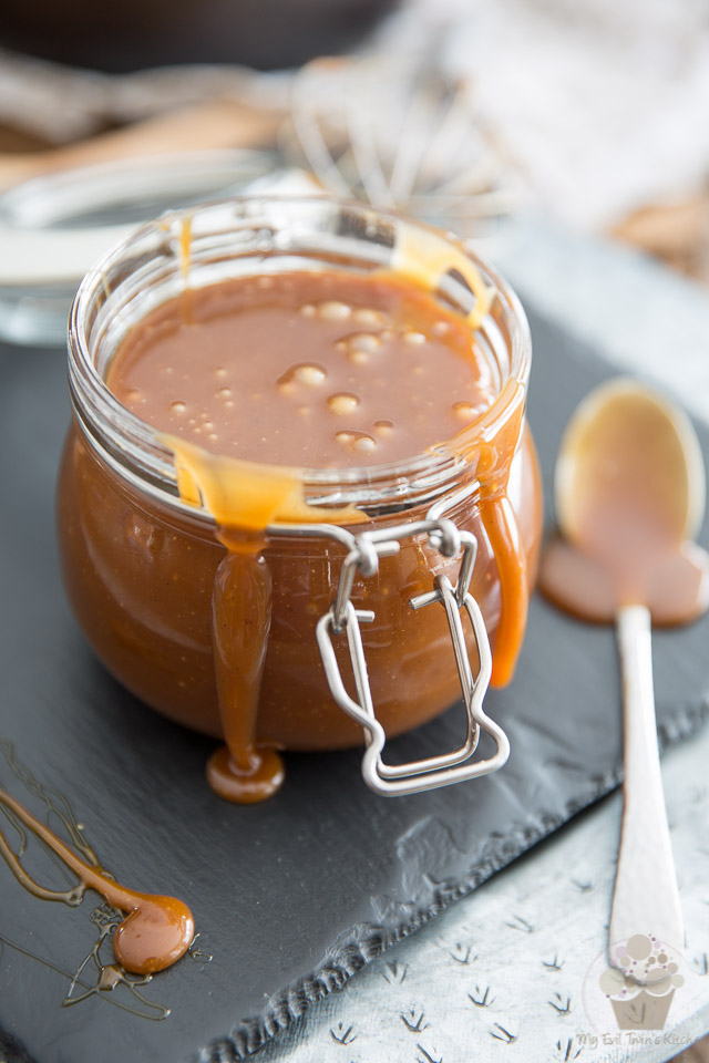 Simply put, this Salted Maple Caramel is totally heavenly - it's just like spoonable maple fudge! So delicious, you'll want to bathe in it!