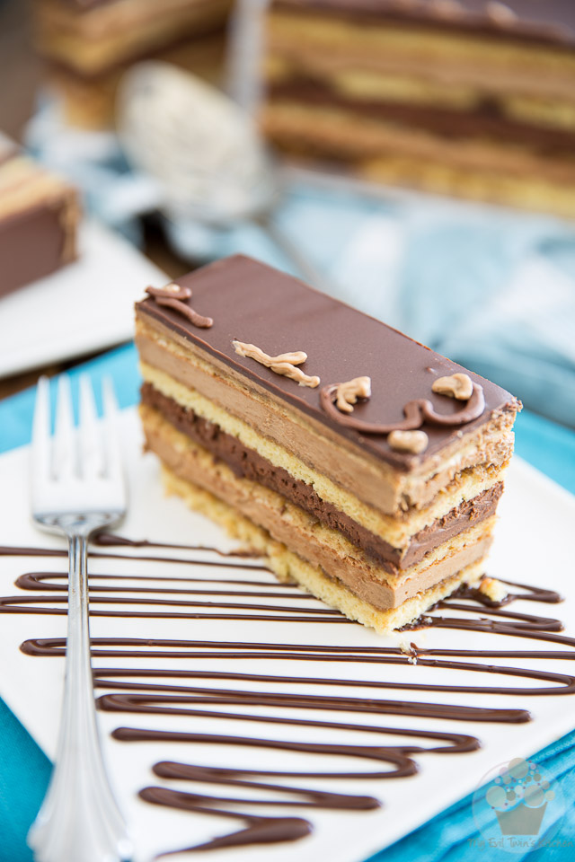 While making Opera Cake from scratch will have you spend a hefty chunk of time in the kitchen, I swear it's so decadent, it's totally worth the effort. 
