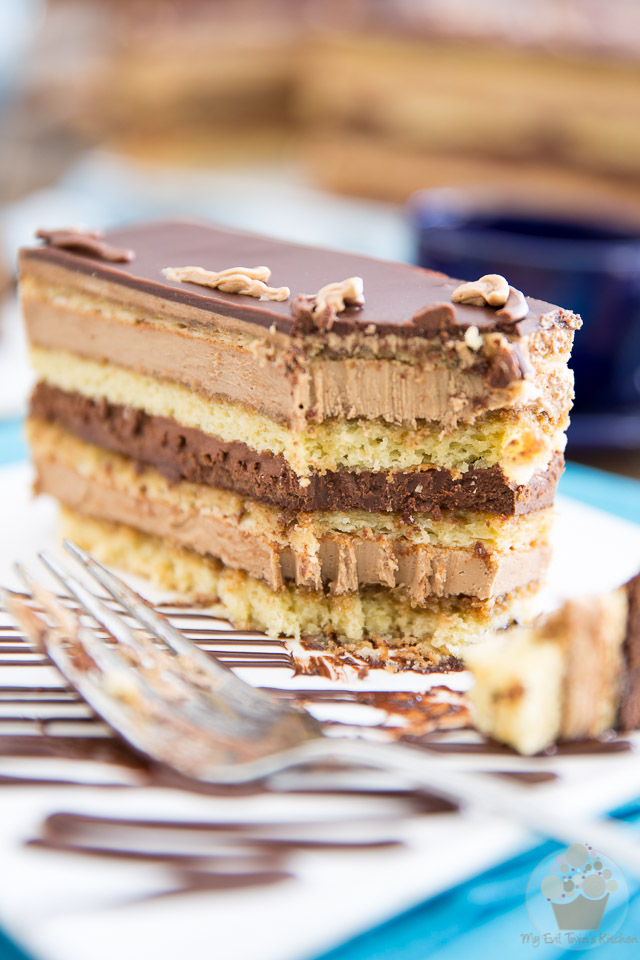 While making Opera Cake from scratch will have you spend a hefty chunk of time in the kitchen, I swear it's so decadent, it's totally worth the effort. 