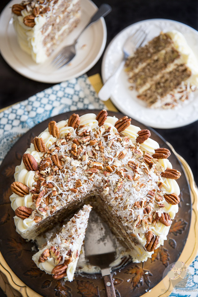 Have a slice of paradise! Hummingbird Cake was given an additional twist and made even more tropical thanks to the addition of shredded coconut.