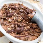 This No Churn Ferrero Rocher Nutella Ice Cream is wickedly rich and creamy, and loaded with pieces of hazelnuts, chocolate and swirls of frozen Nutella.