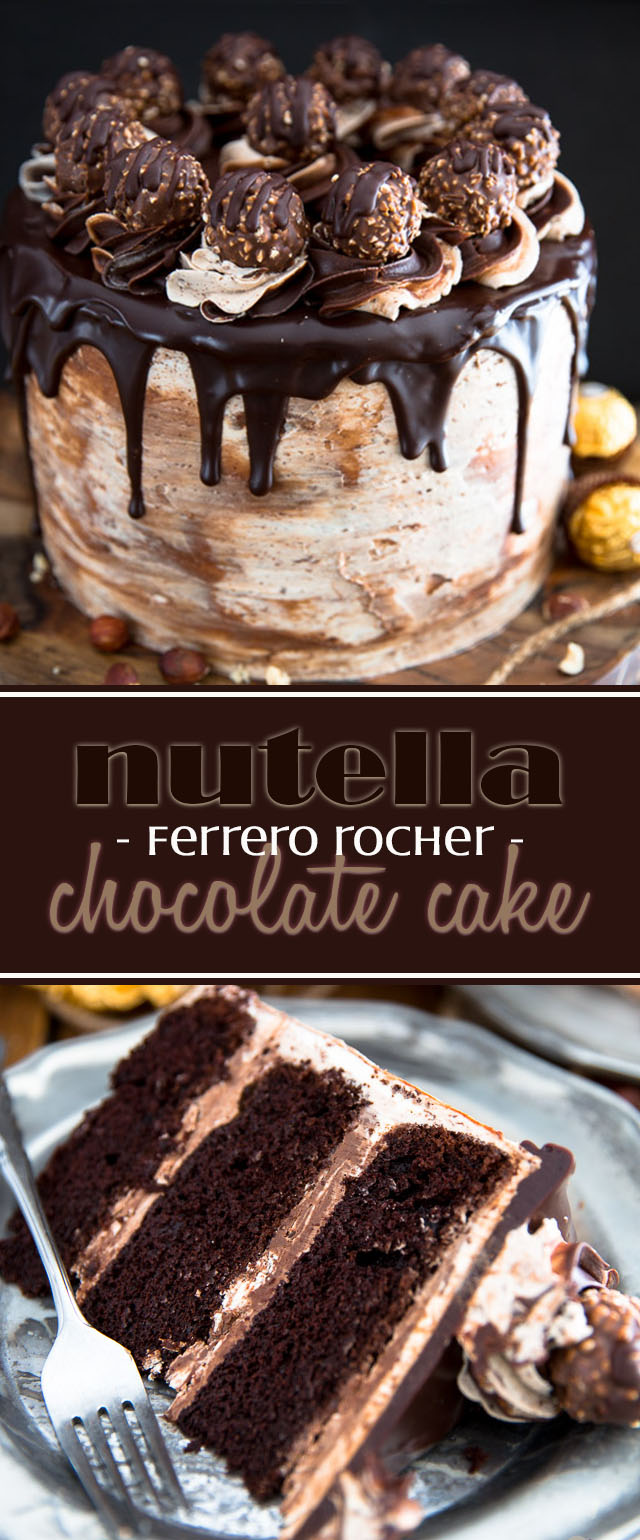 As spectacular as it may look, this Nutella Ferrero Rocher Chocolate Cake isn't nearly as complicated to make as you may imagine... but it certainly won't fail to impress, and please, the chocolate lovers in your life! 