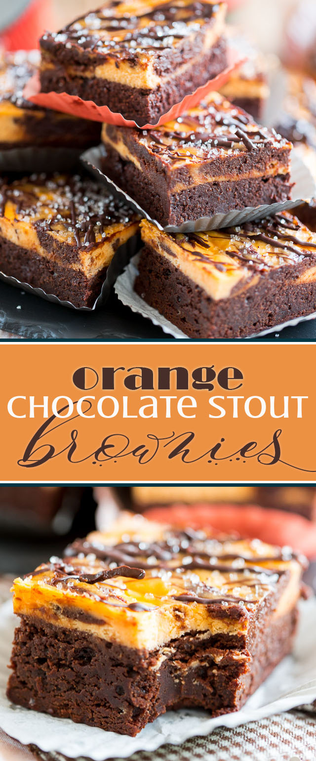 Incredibly dense, fudgy, rich and chocolate-y, these Orange Chocolate Stout Brownies are bound to make a very good, and lasting impression!